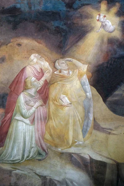 Duyuru Fresco Magi Için Taddeo Gaddi 1295 1366 Basilica Santa — Stok fotoğraf