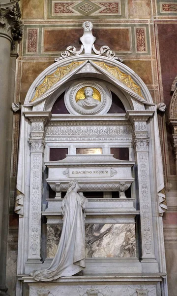 Túmulo Leonardo Bruni Humanista Historiador Estadista Italiano Bernardo Rossellino Monumento — Fotografia de Stock