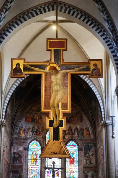 Christ Crucified Molded Painting Giotto Santa Maria Novella Principal Dominican — Stock Photo, Image