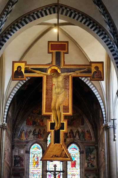 Χριστός Εσταυρωμένος Φορμαρισμένο Ζωγραφικής Του Giotto Santa Maria Novella Κύριος — Φωτογραφία Αρχείου