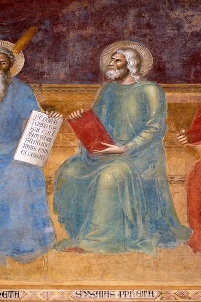 Isaiah Detail Triumph Thomas Aquinas Fresco Andrea Buonaiuto Spanish Chapel — Stock Photo, Image
