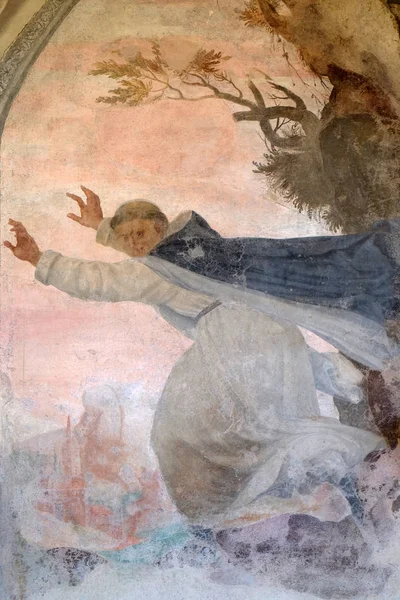 Saint Pierre Martyr Fresque Dans Cloître Santa Maria Novella Eglise — Photo
