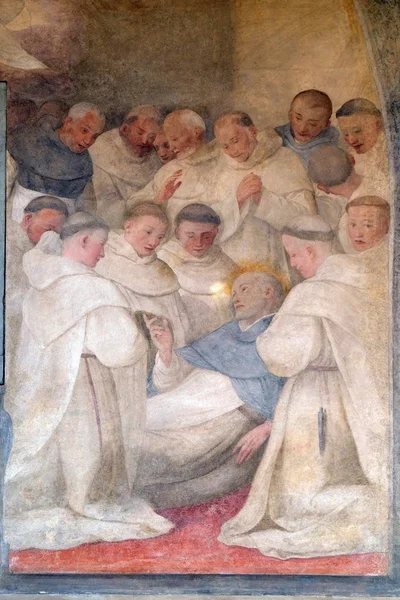 Agonia San Dominic Afresco Ludovico Buti Claustro Santa Maria Novella — Fotografia de Stock