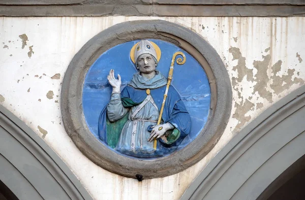 Αγίου Λουδοβίκου Της Τουλούζης Βερνικωμένη Τερακότα Τόντο Από Andrea Della — Φωτογραφία Αρχείου