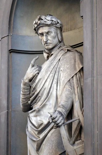 Dante Alighieri Nos Nichos Colonata Uffizi Primeira Metade Século Xix — Fotografia de Stock