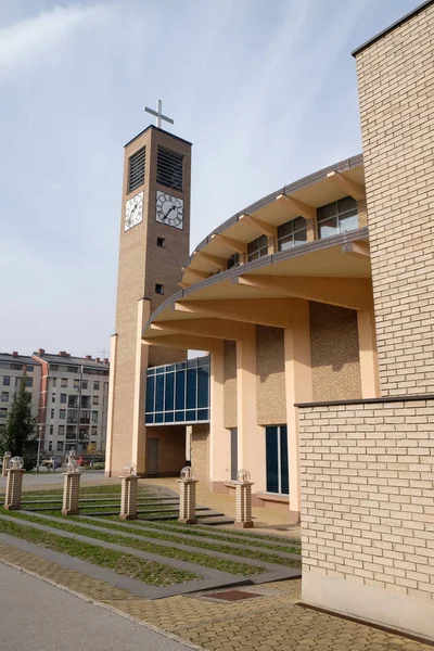 Iglesia Inmaculada Concepción Virgen María Zona Residencial Malesnica Zagreb Croacia —  Fotos de Stock