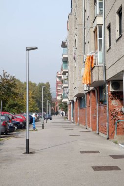 Malesnica yerleşim bölgesinde yeni konut blokları, Zagreb, Hırvatistan