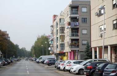 Malesnica yerleşim bölgesinde yeni konut blokları, Zagreb, Hırvatistan