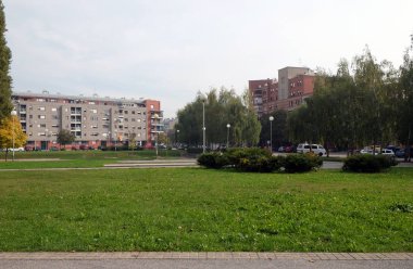 Malesnica yerleşim bölgesinde yeni konut blokları, Zagreb, Hırvatistan