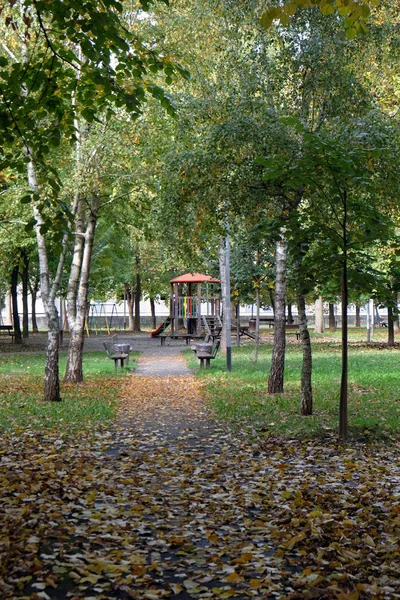 Парк Житловому Районі Малесніца Загреб Хорватія — стокове фото