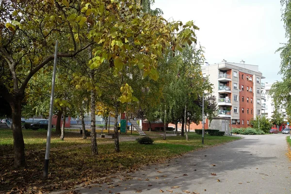 Park Malesnica Residential Area Zagreb Croatia — Stock Photo, Image