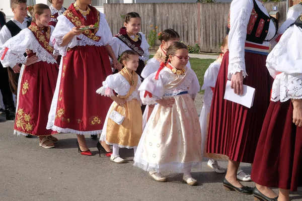 Processione Giorno Del Ringraziamento Stitar Croazia — Foto Stock