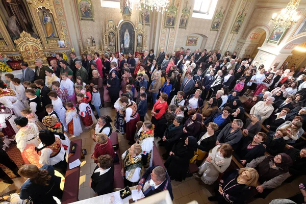Santa Missa Dia Ação Graças Stitar Croácia — Fotografia de Stock