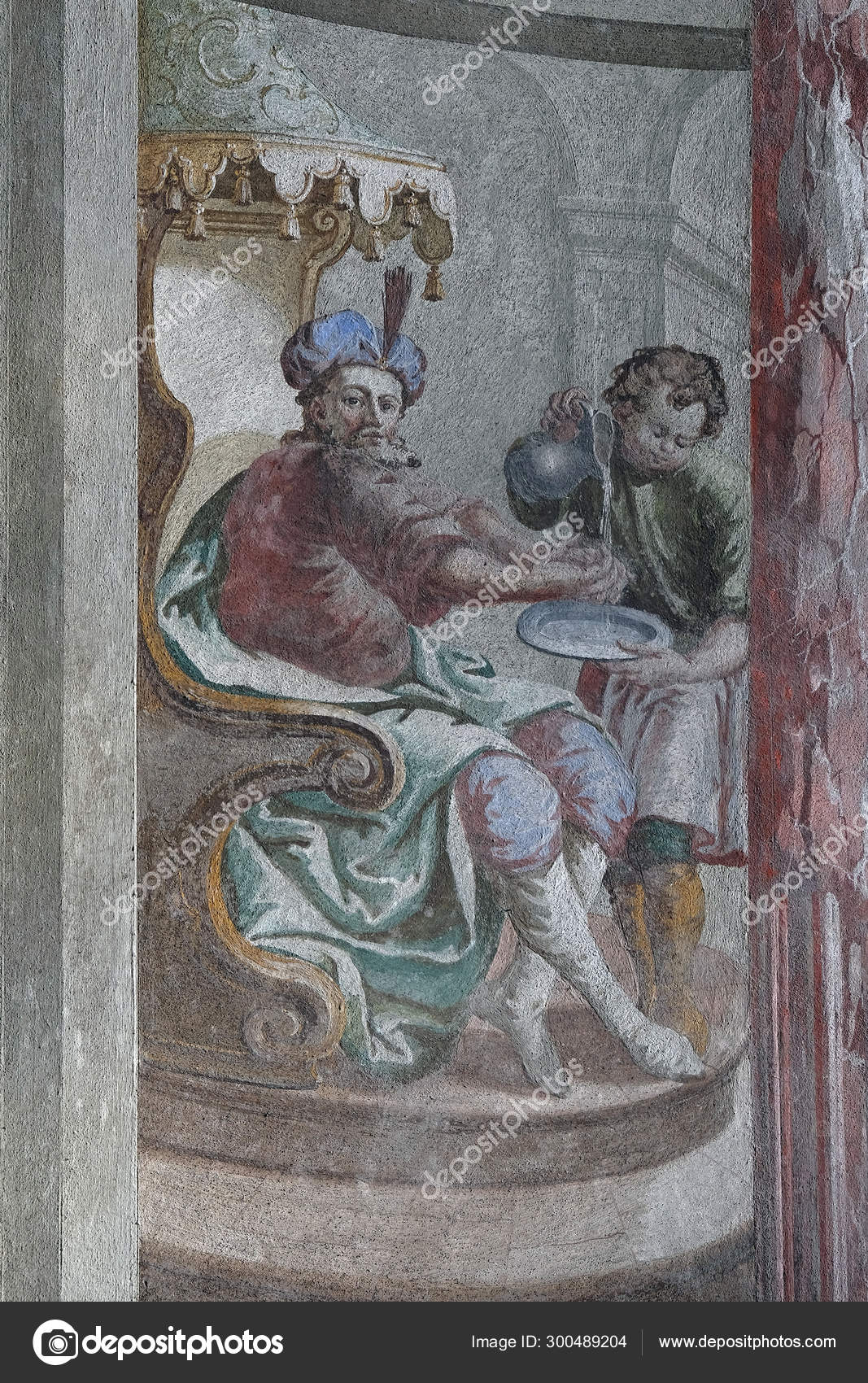 Jesus Condemned Death Pontius Pilate Washed His Hands Fresco