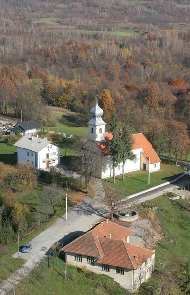 Igreja Paroquial Santíssima Trindade Barilovicki Cerovac Croácia — Fotografia de Stock