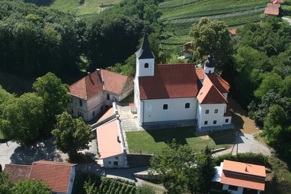 Eglise Paroissiale Sainte Barbara Dans Bedekovcina Croatie — Photo