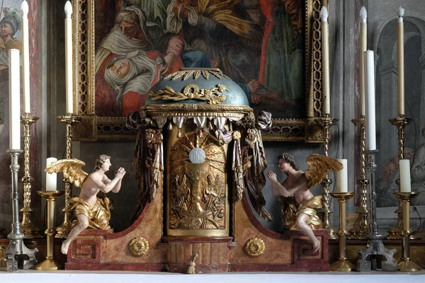 Tabernacolo Nella Chiesa San Giovanni Battista Zagabria Croazia — Foto Stock