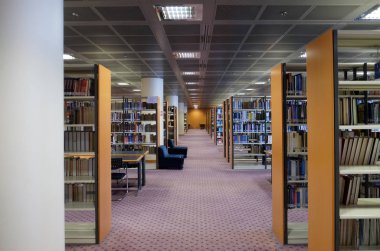 Zagreb, Hırvatistan'daki Ulusal ve Üniversite Kütüphanesi'nin iç