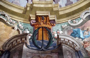 Fresco Zagreb, Hırvatistan Saint John Baptist kilisesinin tavanında