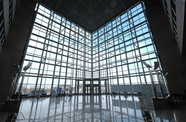 Costruzione Della Biblioteca Nazionale Universitaria Zagabria Croazia — Foto Stock