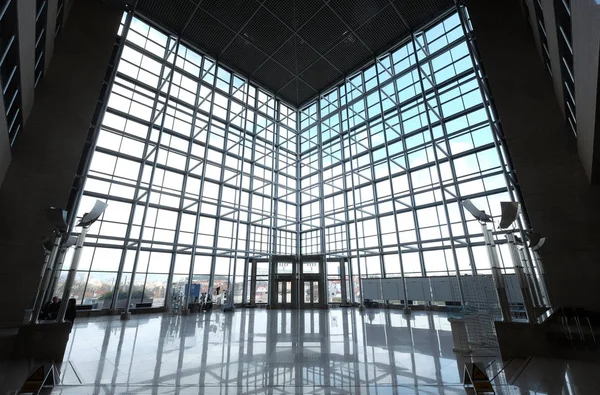 Costruzione Della Biblioteca Nazionale Universitaria Zagabria Croazia — Foto Stock