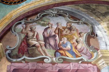 Vaftizci Aziz Yahya'nın hayatından sahneler, Zagreb'deki Aziz Yahya Baptist kilisesinin freskleri, Hırvatistan