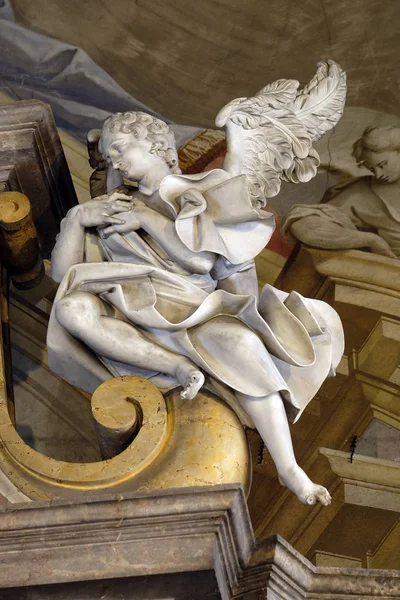 Statua Dell Angelo Sull Altare Maggiore Della Chiesa San Giovanni — Foto Stock