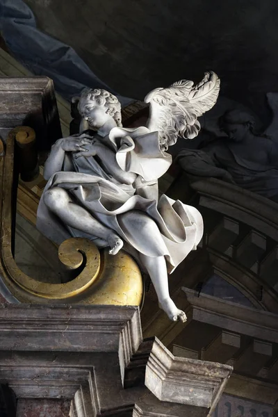 Angel Statue Huvudaltaret Saint John Baptist Church Zagreb Kroatien — Stockfoto