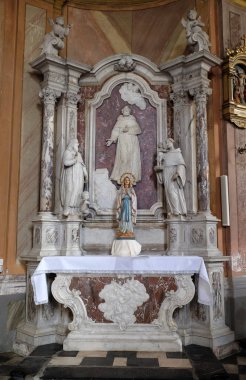 Assisi'li Aziz Francis'in Zagreb'deki Aziz Yahya Kilisesi'ndeki Sunağı, Hırvatistan