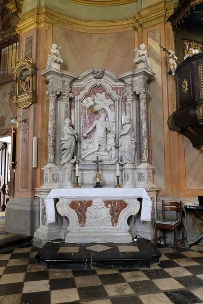 Altar Saint Jerome Saint John Baptist Church Zagreb Croatia — Stock Photo, Image