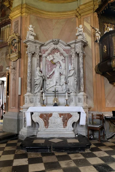 Saint John Zagreb Deki Baptist Kilise Aziz Jerome Sunağı Hırvatistan — Stok fotoğraf