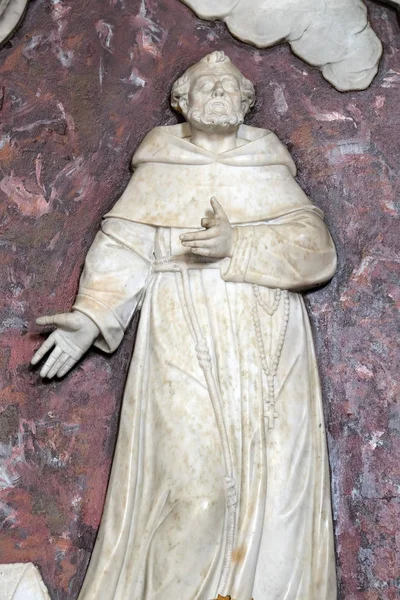 Patung Santo Fransiskus Dari Assis Altar Santo Fransiskus Dari Assisi — Stok Foto