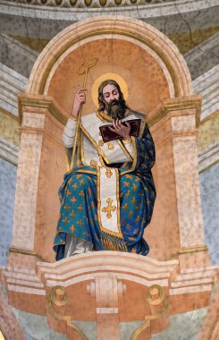 İskenderiyeaziz Athanasius, Zagreb'deki Aziz Yahya Baptist kilisesinin tavanında fresk, Hırvatistan