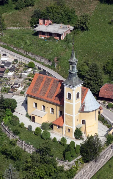 Igreja Santa Bárbara Rude Croácia — Fotografia de Stock