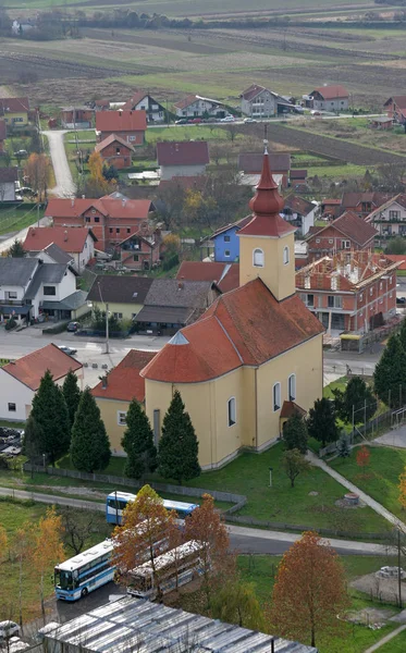 Pfarrkirche Mariä Himmelfahrt Savski Nart Kroatien — Stockfoto