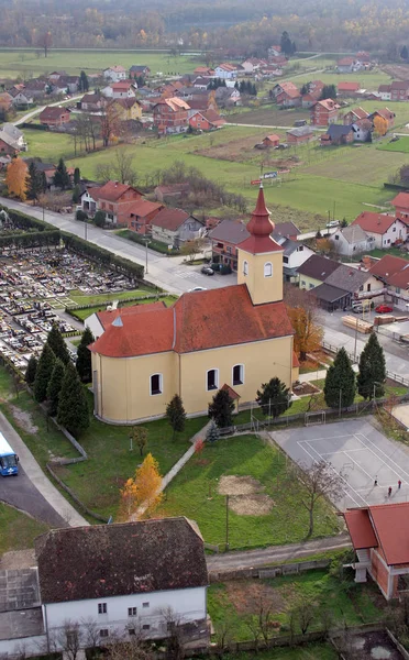 Igreja Paroquial Assunção Virgem Maria Savski Nart Croácia — Fotografia de Stock