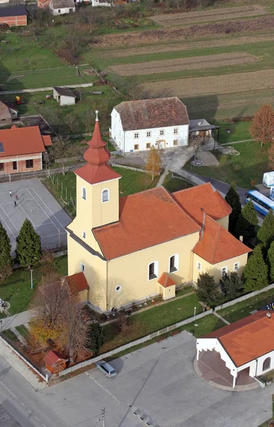 Igreja Paroquial Assunção Virgem Maria Savski Nart Croácia — Fotografia de Stock