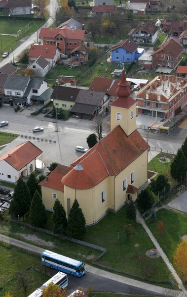 Pfarrkirche Mariä Himmelfahrt Savski Nart Kroatien — Stockfoto