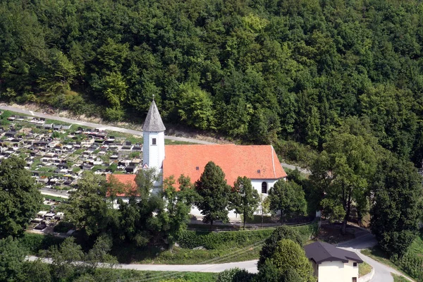 Церковь Рождества Пресвятой Богородицы Света Мария Окичем Хорватия — стоковое фото