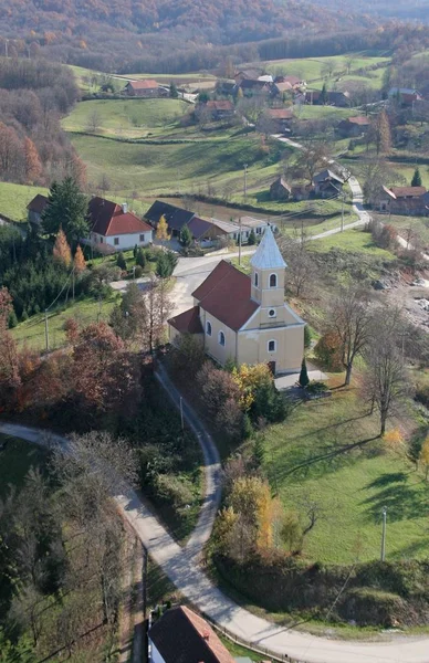 Chiesa Nostra Signora Lourdes San Giuseppe Barilovicki Leskovac Croazia — Foto Stock