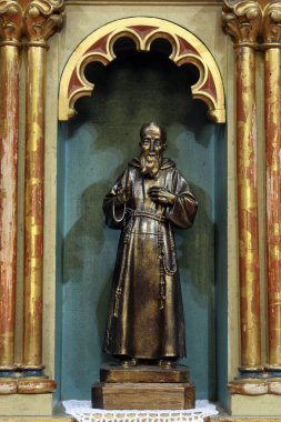 Saint Leopold Mandiç, Ivanic Grad Saint Peter kilisesinde ana sunak üzerinde staue, Hırvatistan