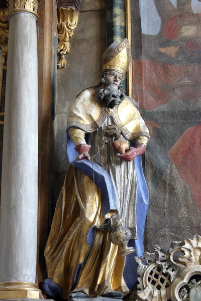 Estatua Santo Altar Los Santos Reyes Magos Iglesia Santa María — Foto de Stock