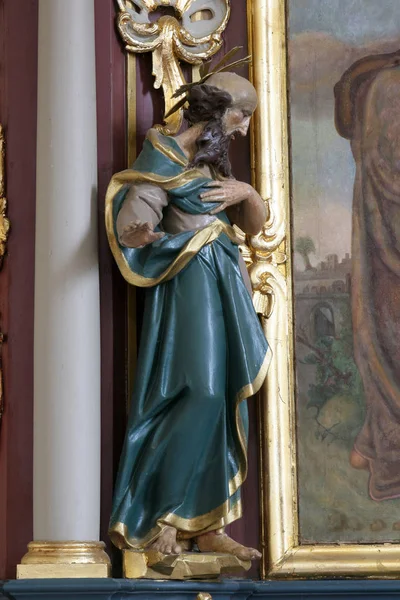 Статуя Святого Джеймса Головній Вівтарі Каплиці Святого Якова Іванівському Граді — стокове фото