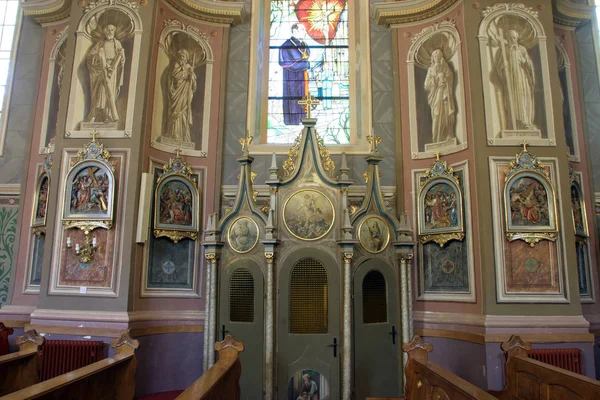 Confessional Igreja São Pedro Ivanic Grad Croácia — Fotografia de Stock