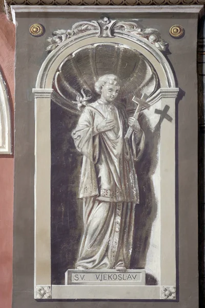 Saint Aloysius Ivanic Grad Daki Aziz Petrus Kilisesi Ndeki Fresk — Stok fotoğraf