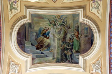 Saint Peter hayatından sahneler, Ivanic Grad Saint Peter kilisesinde fresk, Hırvatistan