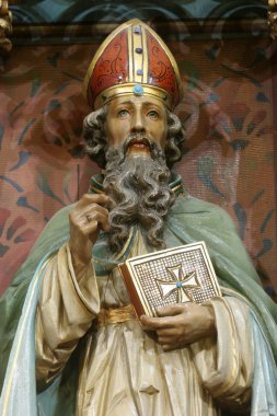 Saint Cyril, Ivanic Grad Aziz Peter kilisesinde ana sunak üzerinde heykeli, Hırvatistan