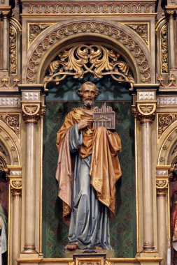 Havari Aziz Petrus, İvanik Grad Aziz Peter kilisesinde ana sunak üzerinde heykeli, Hırvatistan