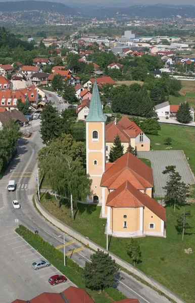 Kościół Parafialny Świętej Trójcy Sveta Nedelja Chorwacja — Zdjęcie stockowe