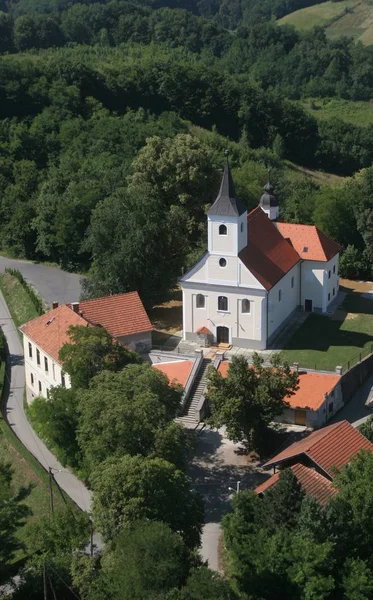 Parish Church Saint Barbara Bedekovcina Kroatien — Stockfoto